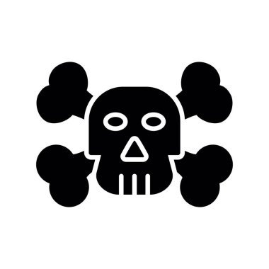 Kurukafa simgesi vektör illüstrasyonu