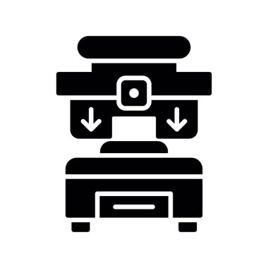 Press Machine Creative Icons Design