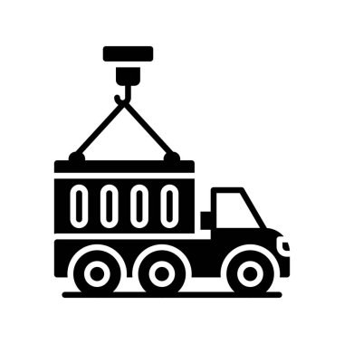 Container Truck Creative Icons Design