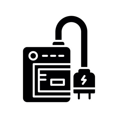 Camera Charger Creative Icons Design