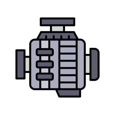 Car Engine Creative Icons Design