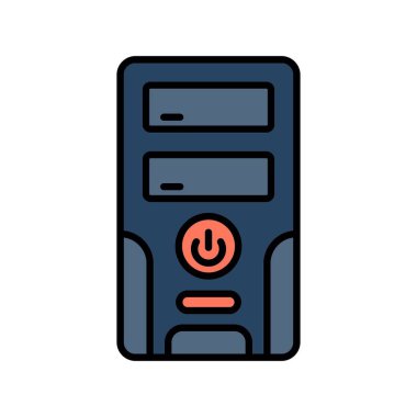 Pc Tower Creative Icons Design