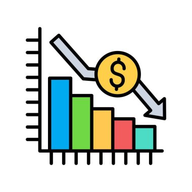 Bar Graph Creative Icons Design