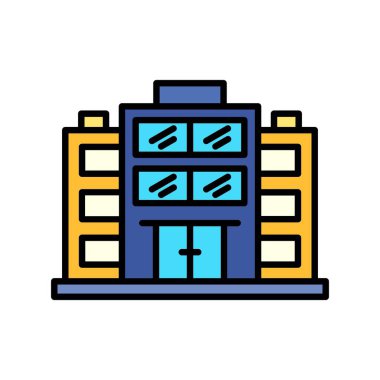Office Building Creative Icons Design