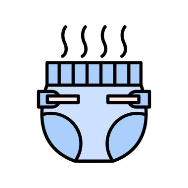 Baby Diaper Creative Icons Design