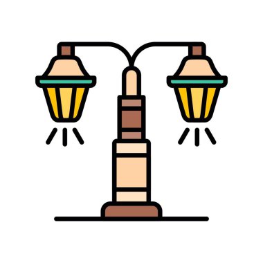 Street Lamp Creative Icons Design