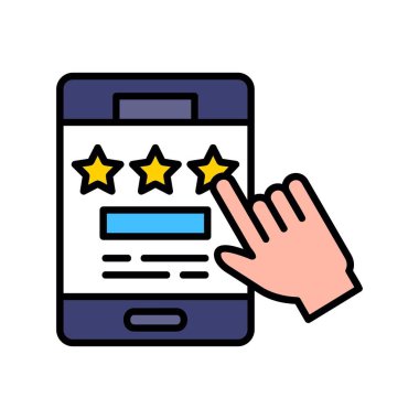 Customer Review Creative Icons Design