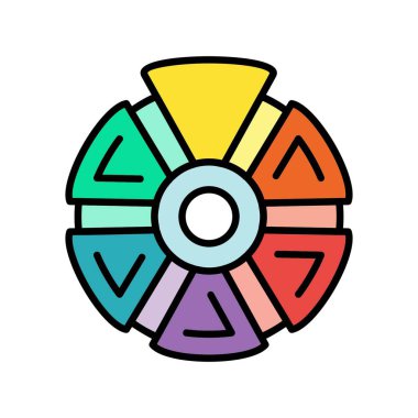 Color Wheel Creative Icons Design