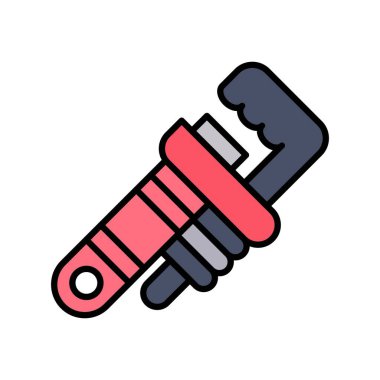 Pipe Wrench Creative Icons Design