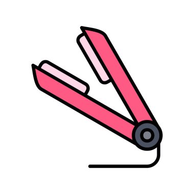 Hair Straightener Creative Icons Design