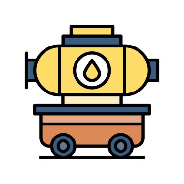 Tanker Truck Creative Icons Design