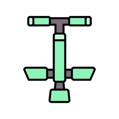 Bir bisiklet simgesinin vektör illüstrasyonu