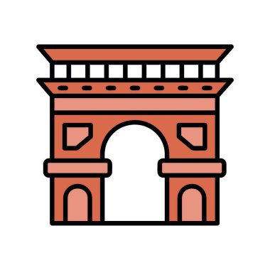 Arc De Triomphe Creative Icons Design