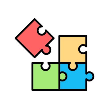 Puzzle Creative Icons Design