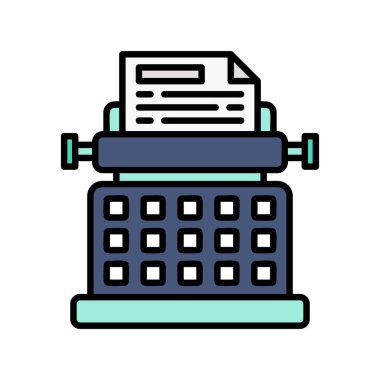 Typewriter Creative Icons Design