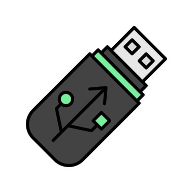 Pen Drive Creative Icons Design