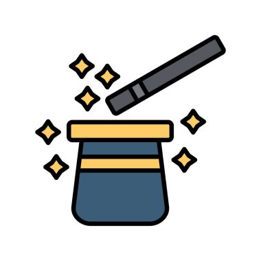 Magic Trick Creative Icons Design