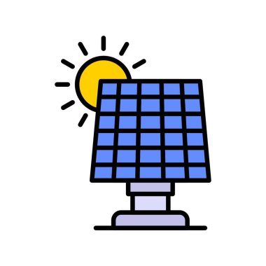 Solar Panel Creative Icons Design