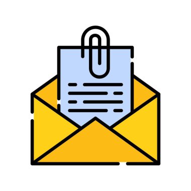 Attach File Email Creative Icons Design