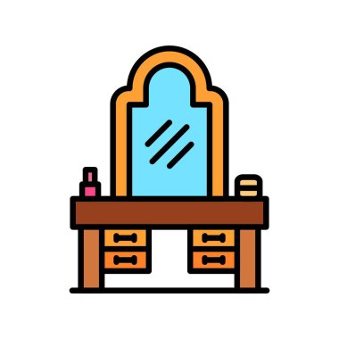 Dressing Table Creative Icons Design