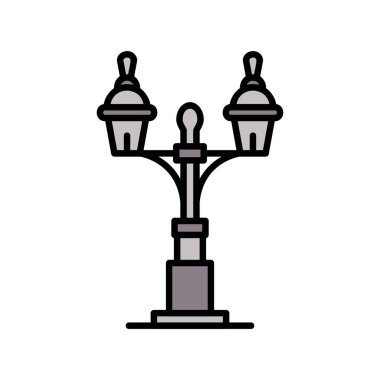 Street Lamp Creative Icons Design
