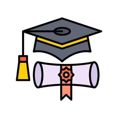 Graduation Cap Creative Icons Design