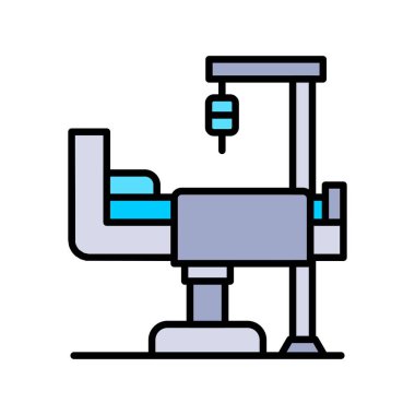 Medical Bed Creative Icons Design