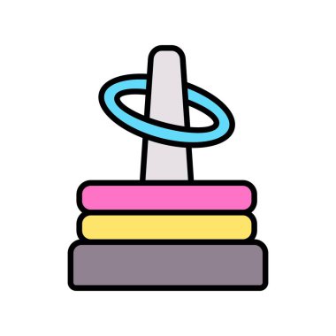 baby toy icon vector. thin line sign. isolated contour symbol illustration