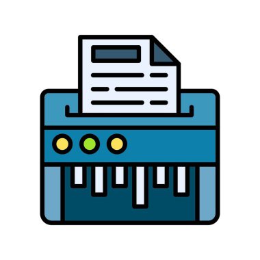 Paper Shredder Creative Icons Design