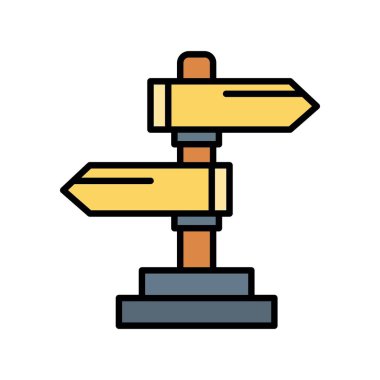 Road Sign Creative Icons Design