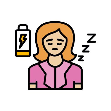 Fatigue Creative Icons Design