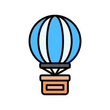 Hot Air Balloon Creative Icons Design