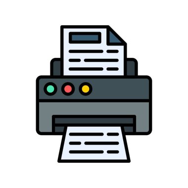 Printer Creative Icons Design