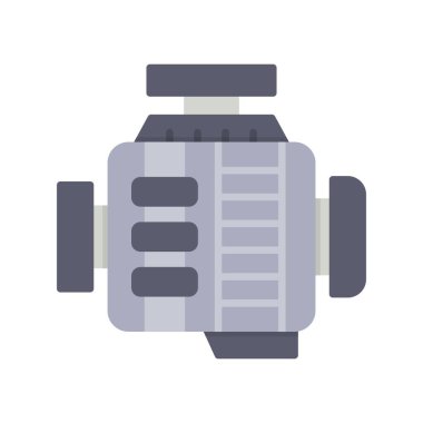 Car Engine Creative Icons Design