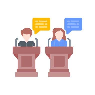 Debate Creative Icons Design
