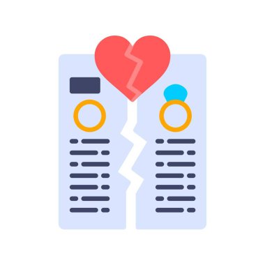 Divorce Creative Icons Design
