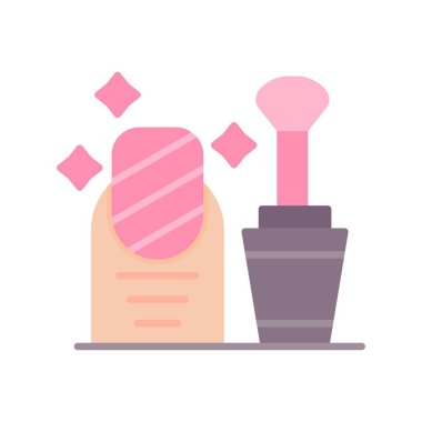 Nail Polish Creative Icons Design