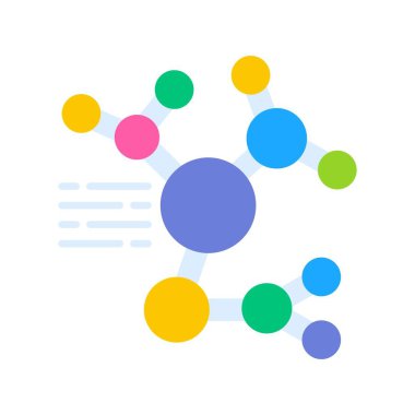 Molecular Structure Creative Icons Design