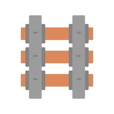 Train Tracks Creative Icons Design