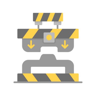 Press Machine Creative Icons Design