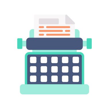 Typewriter Creative Icons Design