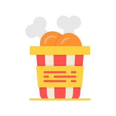 Fried Chicken Creative Icons Design