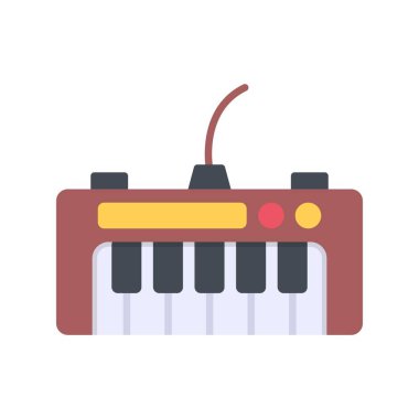 Piano Keyboard Creative Icons Design