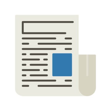News Paper Creative Icons Design