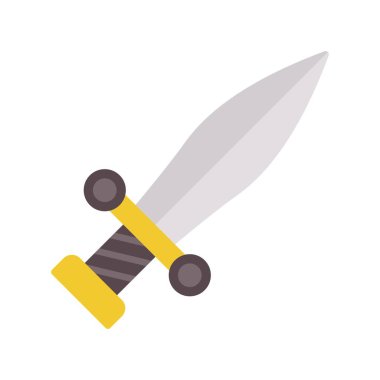 kılıç simgesi vektör illüstrasyonu