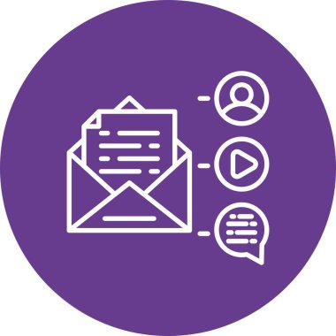 Mail Advertising Creative Icons Design