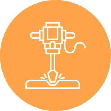 Road Drill Creative Icons Design