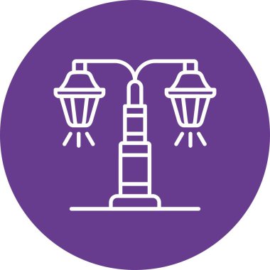 Street Lamp Creative Icons Design