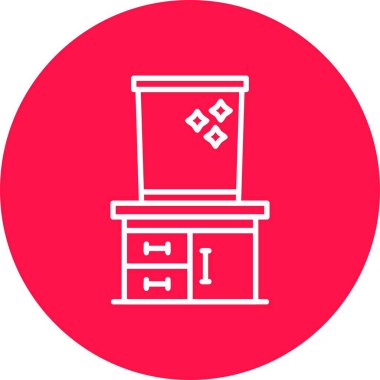 Dressing Table Creative Icons Design
