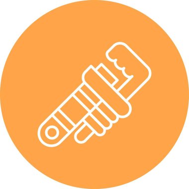 Pipe Wrench Creative Icons Design